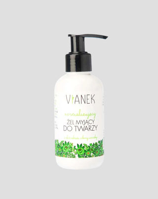 Gel de lavagem normalizante para peles problemáticas com extrato de casca de salgueiro branco Vianek - 1