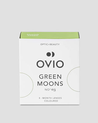 Lentes de contacto coloridas Green moons no. 3 com riscas prateadas Green moons no. 3 3 Ovio - 1