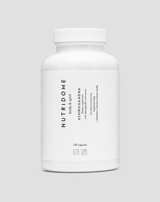 Ashwagandha Ginseng indiano comprimidos para redução do stress Nutridome 180 cápsulas - 1