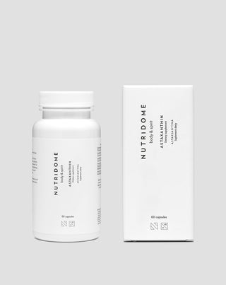 Extrato de astaxantina da alga Haematococcus pluvialis para o colesterol e a inflamação Nutridome 60 unid._2