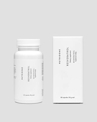 Resveratrol cápsulas que apoiam o sistema circulatório e a proteção contra a aterosclerose Nutridome 60 unidades