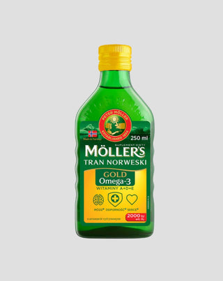Gold Moller's Norwegian Lemon Flavoured Trank com 2000 UI de vitamina D3