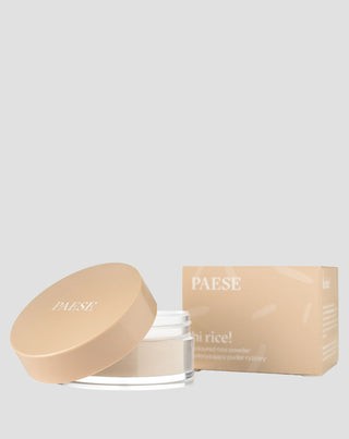 Pó de arroz solto fixador e matificante cor 10 bege claro Hi Rice Paese - 3