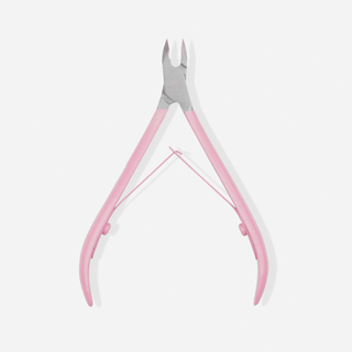 Cortador de cutículas profissional de 5 mm com cabo rosa acetinado You Beauty - 1