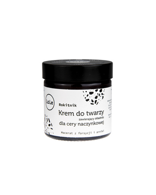 Creme facial para a pele vascular com óleo de espinheiro marítimo para reforçar as paredes dos vasos sanguíneos La-Le - 1