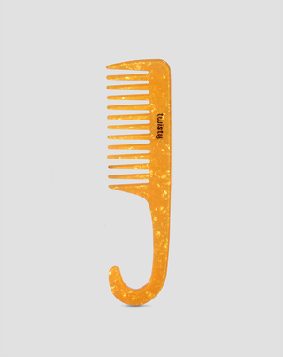 Pente para caracóis com dentes largos para desembaraçar e cuidar delicadamente do cabelo Twisty