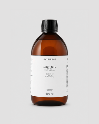 Óleo MCT C8+C10 para beber para apoio à energia e concentração Nutridome