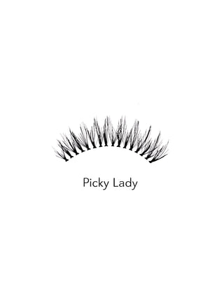 Pestanas artificiais 2d para utilização múltipla leves e suaves Picky Lady Bamm!Lashes - 2