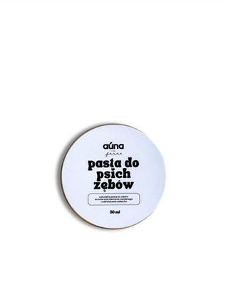 A pasta de dentes de coco e banana para cães neutraliza o odor e remove o tártaro Auna For Fauna 30 ml - 1