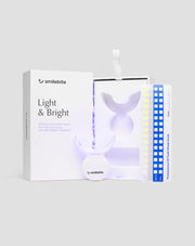 Kit de branqueamento dentário com lâmpada LED e gel de branqueamento Light &amp; Bright Smilebite