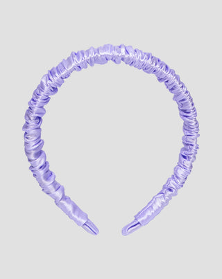 Fita de seda para o cabelo em seda 100% natural lilás Twisty - 1