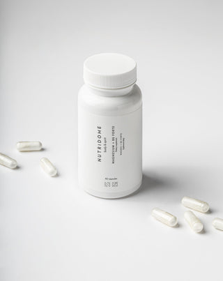 Magnésio + B6 Forte comprimidos para cãibras nas pernas e nas panturrilhas, fadiga e stress Nutridome 60 cápsulas - 2