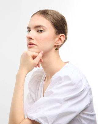 Conjunto de brincos em aço inoxidável banhado a ouro Mys_2 - 4