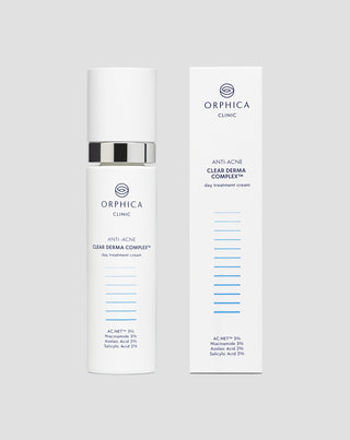 Creme antiacne de dia com ácido salicílico e azelaico para imperfeições Anti-Acne Orphica Clinic 50 ml